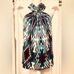 Women’s (The Limited) Geometrical Patterned Halter Top Size Medium